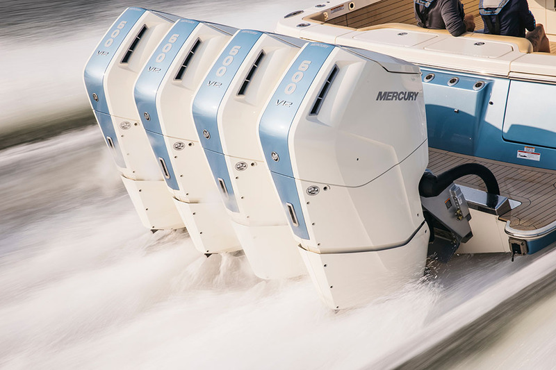 photo essai bateau pneumatique : Essai: MERCURY Verado 600 V12