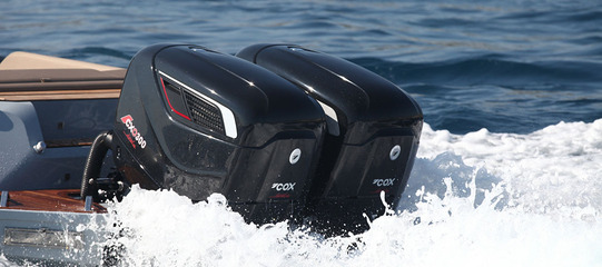 photo essai moteur bateau pneumatique : 300 CXO