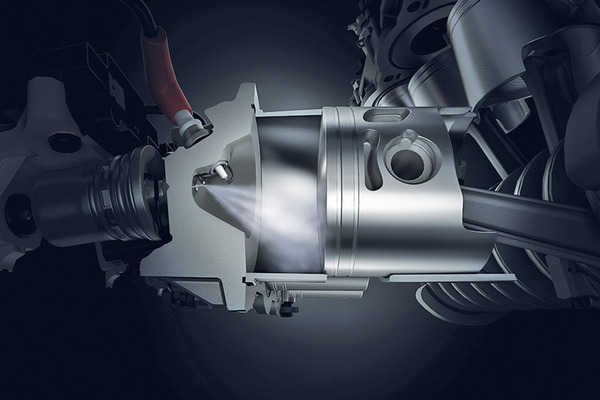 La chambre de combustion et l'injection directe ont fait l'objet d'un travail très poussé.