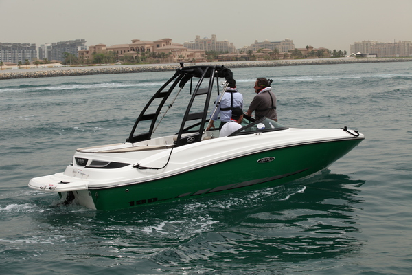 La compacité du nouveau Mercruiser 4.5 L a permis de l'installer dans la cale d'un petit bateau comme le Sea Ray 190 Sport. La version 200 ch confère à ce bowrider de poche, des performances ébouriffantes !