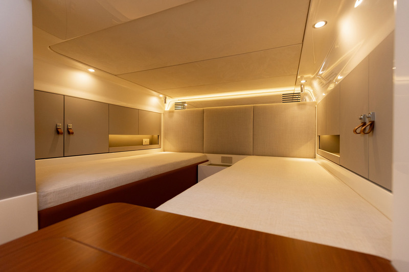 La twin placée à l’arrière est à l’image du Stradivari 52 : minutieuse dans les détails et dans le choix des matériaux.